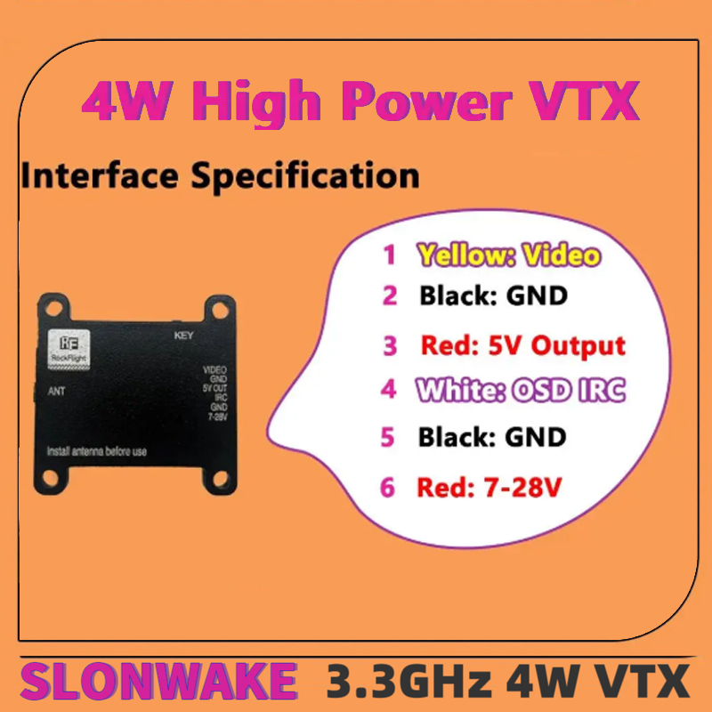 SLONWAKE FPV 3.3G 16CH 4000mW  - Drone Frame 리뷰 및 가격