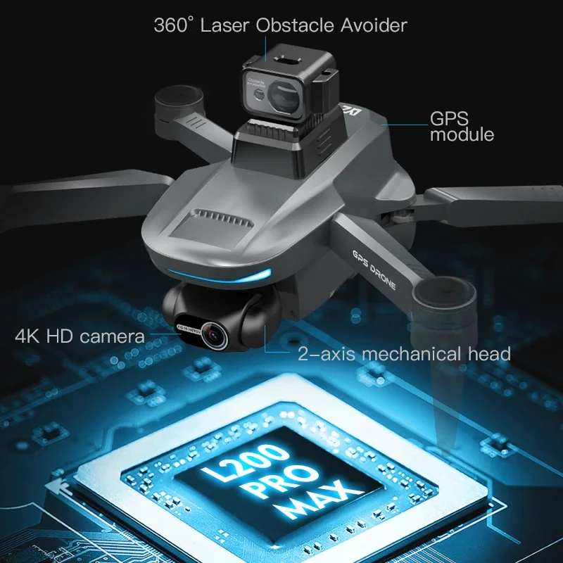 L200 PRO MAX Drone 4K 2-Axis P - Drone Gps Module 리뷰 및 가격