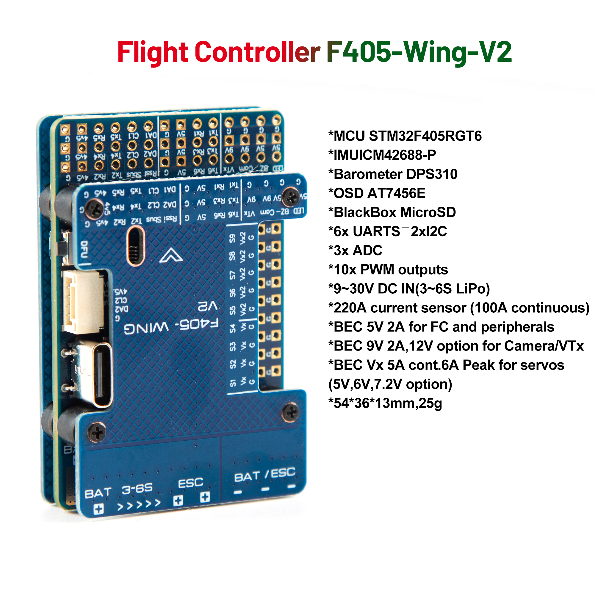 F405 WING V2 FC Flight Control - Drone Flight Controller 리뷰 및 가격
