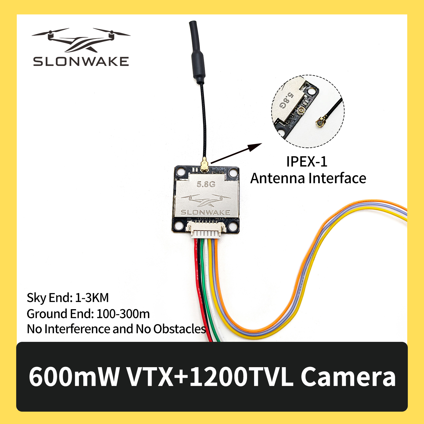 SLONWAKE 5.8G 600mW 7-24V FPV  - Drone Frame 리뷰 및 가격