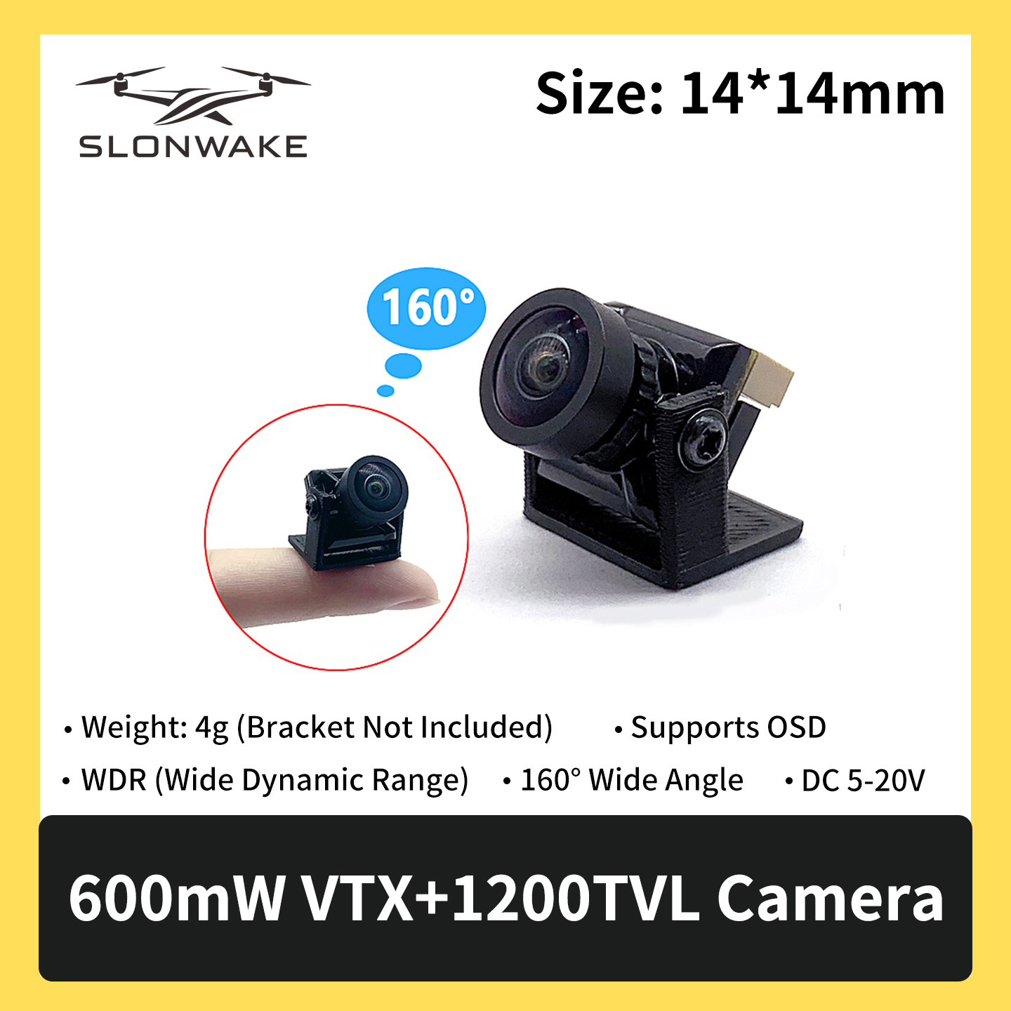 SLONWAKE 5.8G 600mW 7-24V FPV  - Drone Frame 리뷰 및 가격