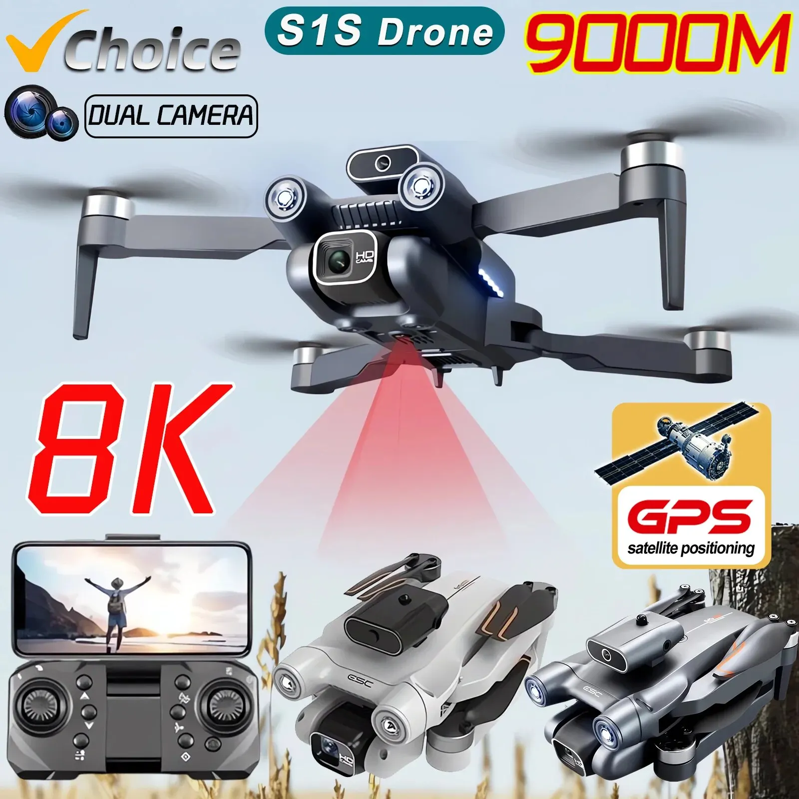 New S1S 5G GPS Drone Camera 8K - Drone Gps Module 리뷰 및 가격