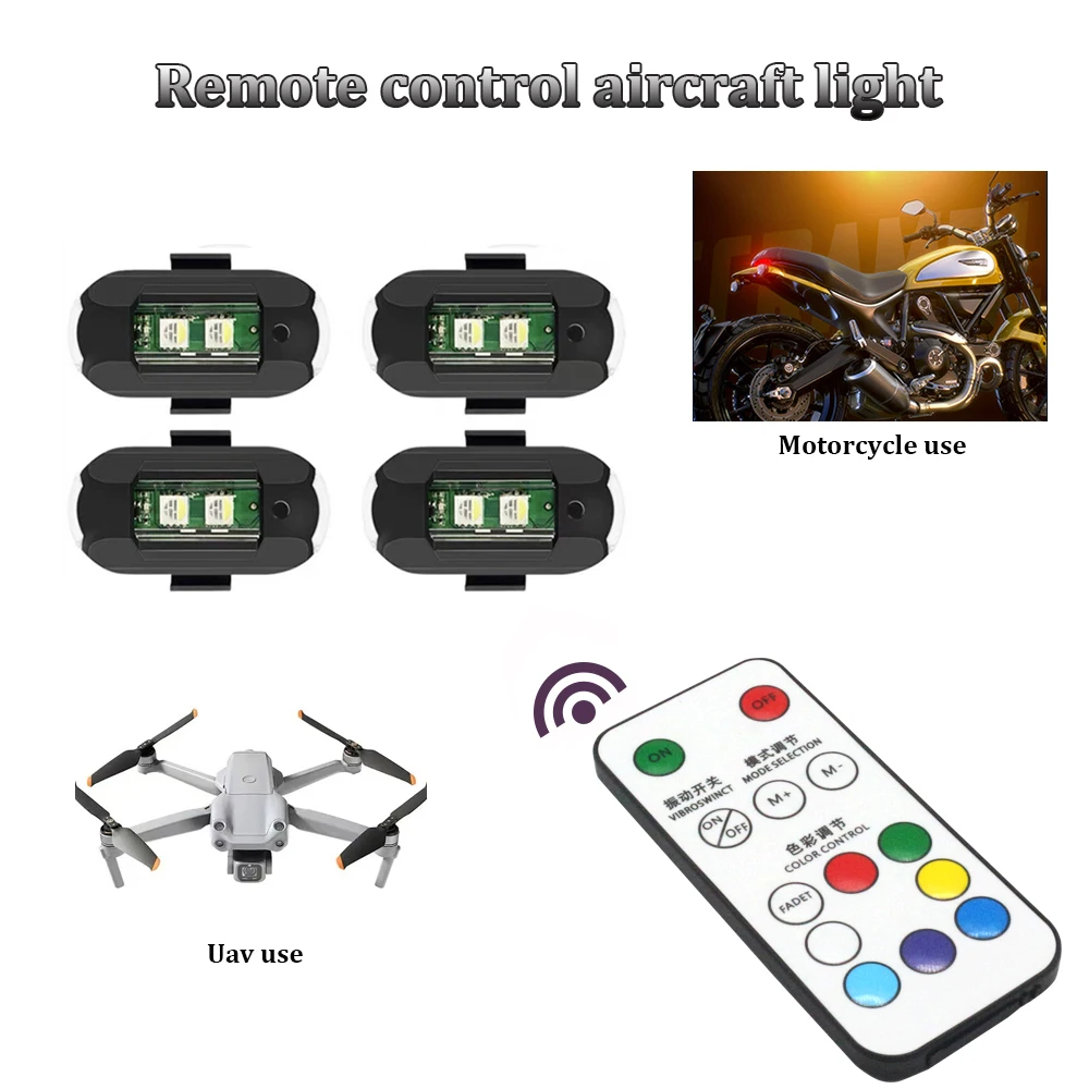 1Pcs Remote LED RGB Anti-colli - Drone Led Light 리뷰 및 가격