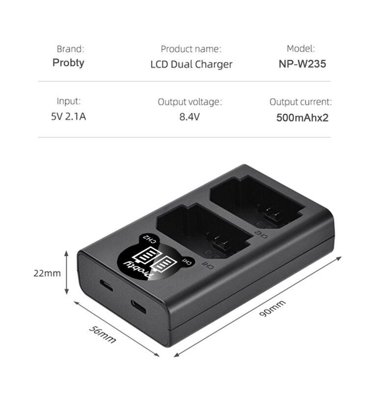 2200mAh NP-W235 NP W235 Batter - Drone Camera 리뷰 및 가격