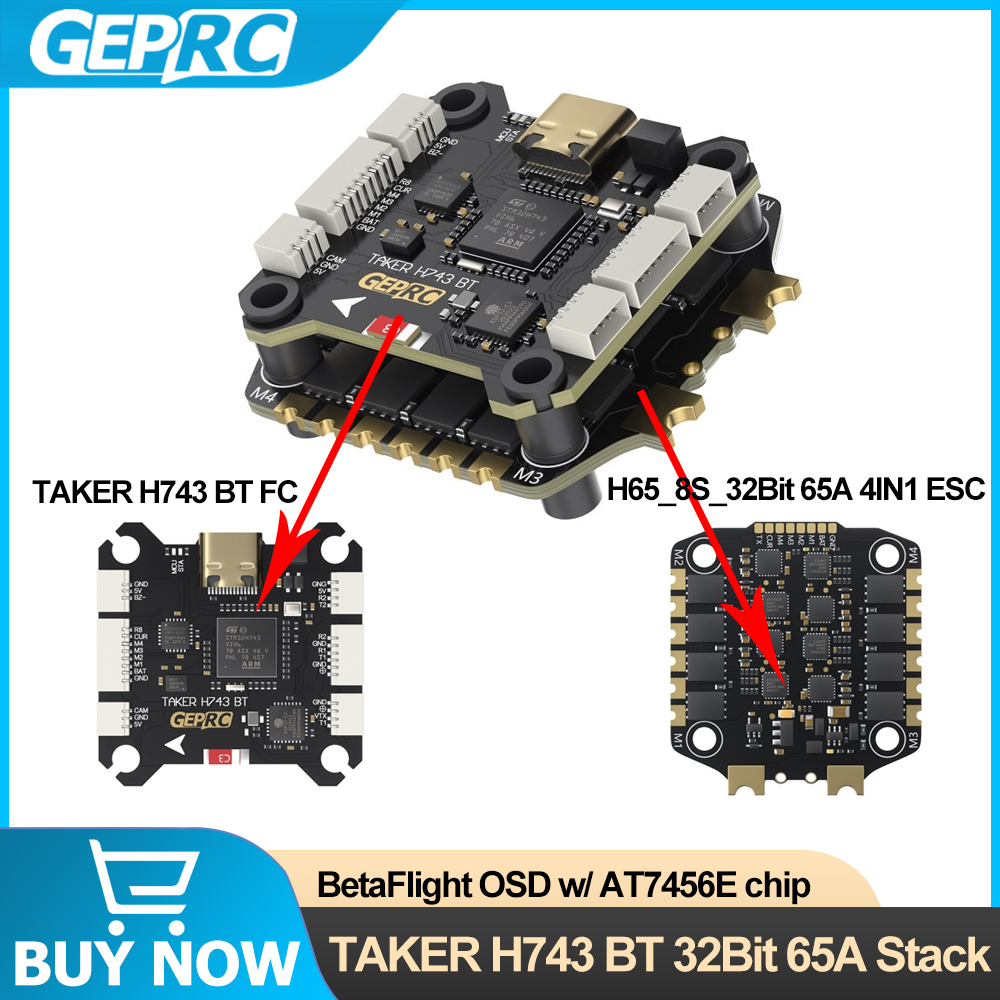 GEPRC TAKER H743 BT 32Bit 65A  - Drone Esc 리뷰 및 가격