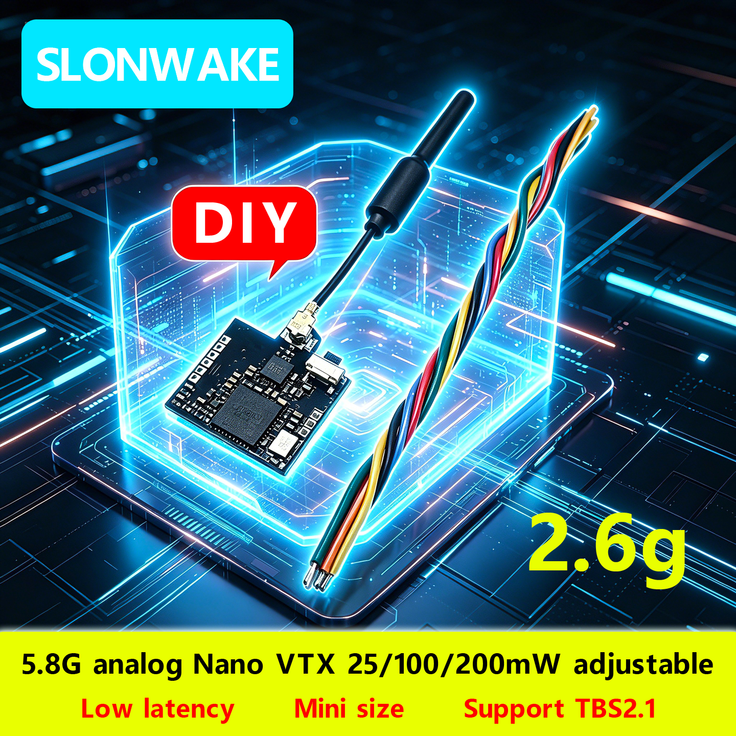 SLONWAKE Nano 5.8G 48CH 200mW  - Drone Frame 리뷰 및 가격