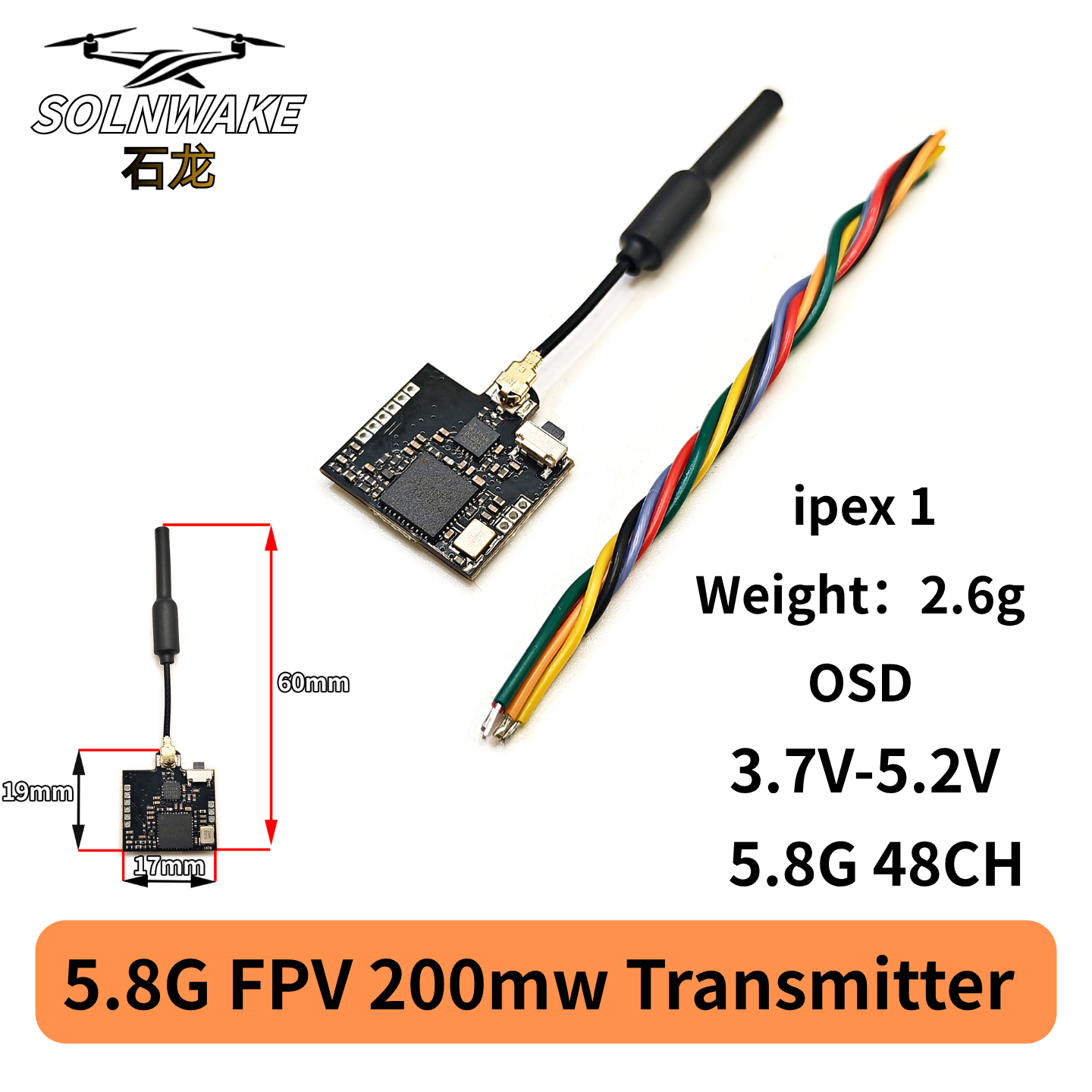 SLONWAKE Nano 5.8G 48CH 200mW  - Drone Frame 리뷰 및 가격