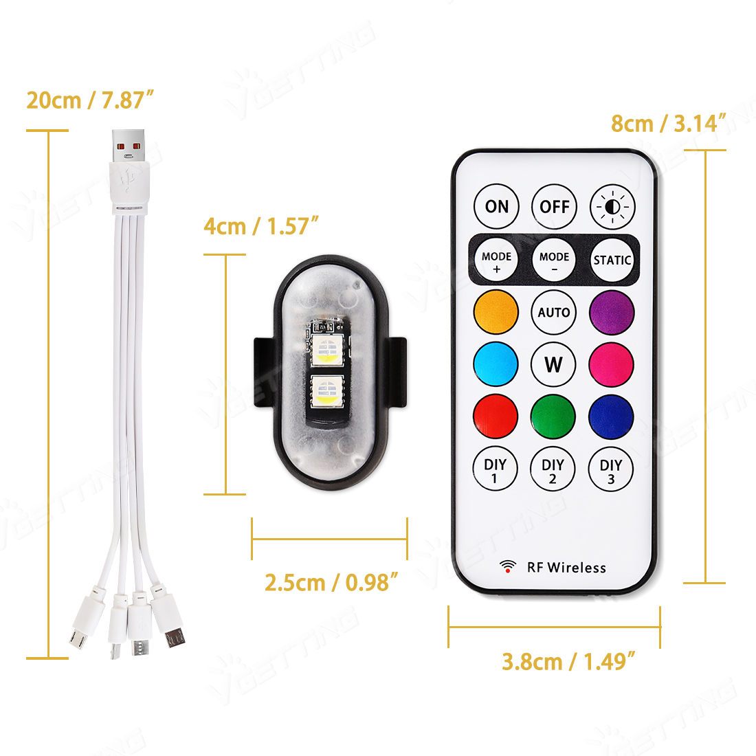 4Pcs Mini Drone Strobe Light 8 - Drone Led Light 리뷰 및 가격