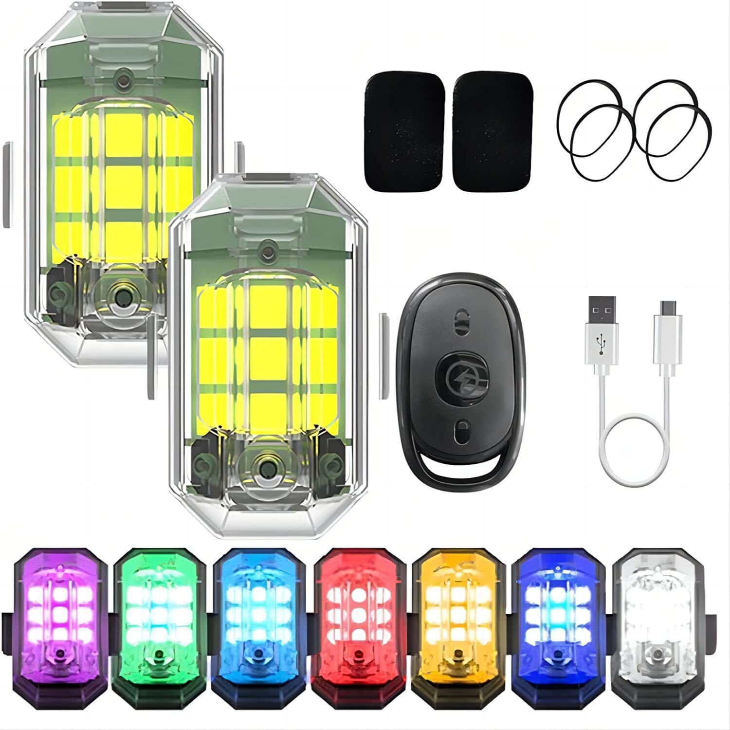 1/2/4Pc Remote Motorcycle Ligh - Drone Led Light 리뷰 및 가격