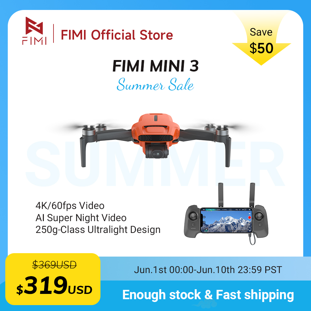 FIMI MINI 3 Camere drone 4K 60 - Drone Gimbal 리뷰 및 가격