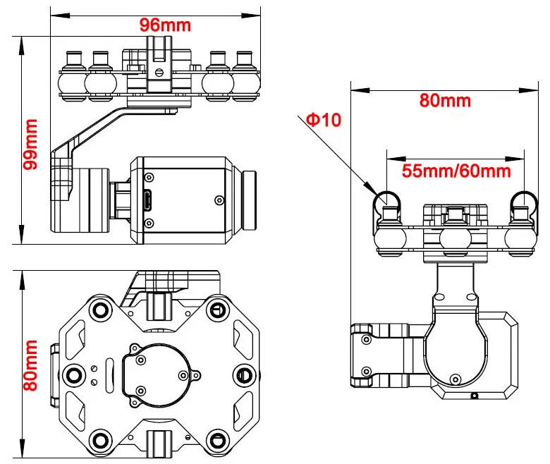 Tarot TL3T20 3-axis Gimbal 640 - Drone Camera 리뷰 및 가격