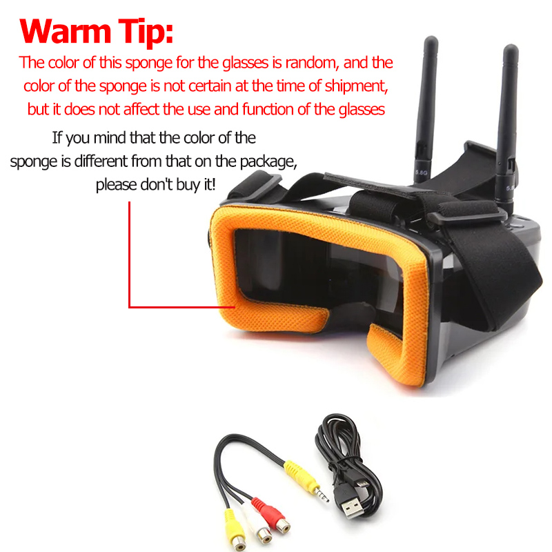 VR009 FPV Video Goggles 3Inch  - Drone Antenna 리뷰 및 가격