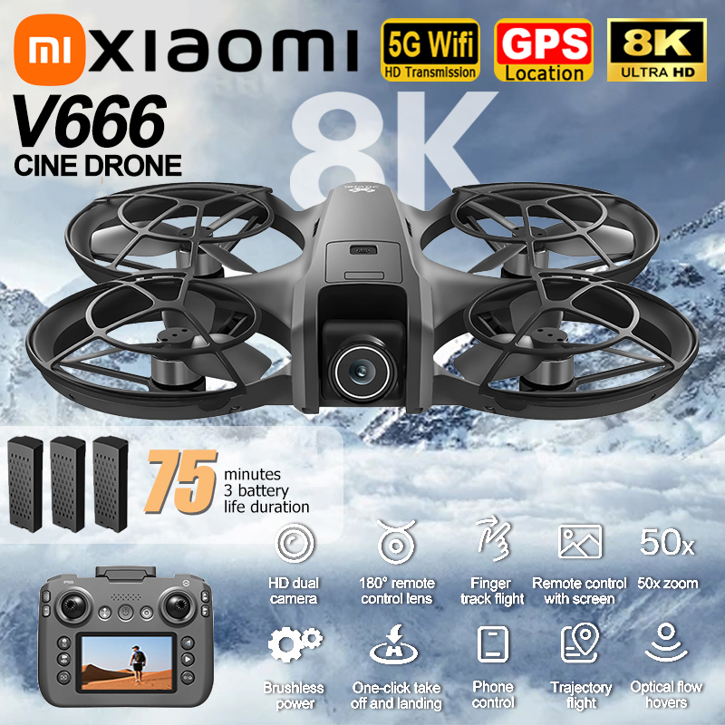 Xiaomi V666 Drone 8K Aerial HD - Drone Gimbal 리뷰 및 가격